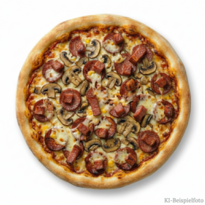 73. Pizza Rindersalami & Pilze