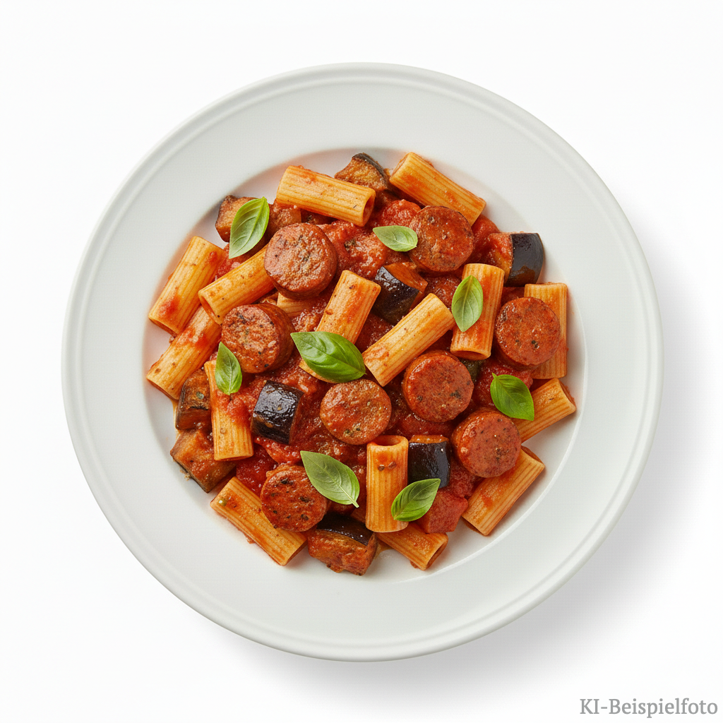 86. Rigatoni Salsiccia Aubergine