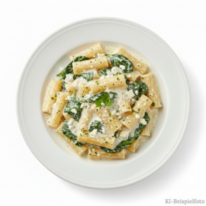 80. Rigatoni Spinat Gorgonzola